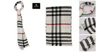 echapres 2013 burberry bonne qualite femmes petite serviette blanc